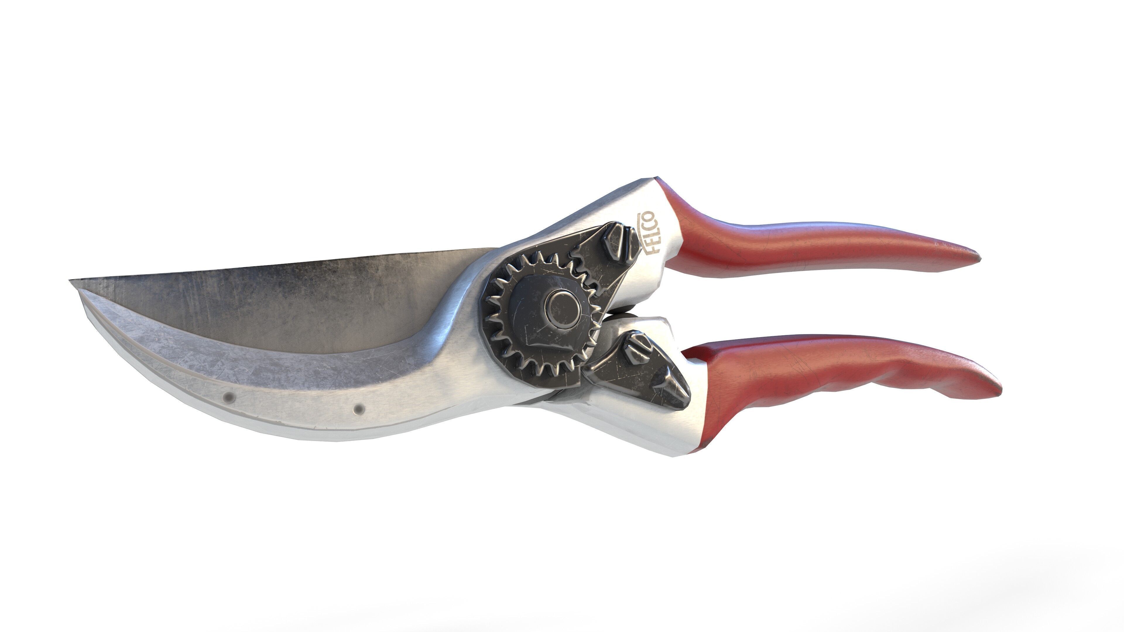 Felco 2 Pruning Shears Low-poly 3D model_7