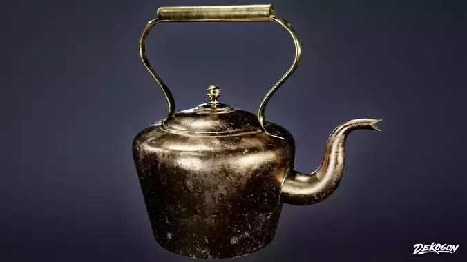 VICTORIAN - Teapot 01 - LOW POLY AND NANITE