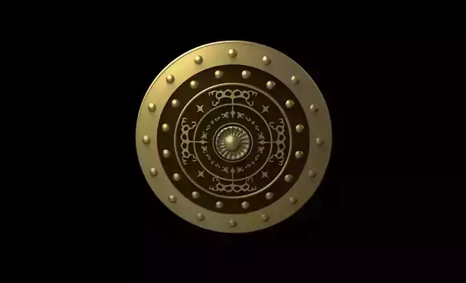 Shield of Goliath the archenemy of the house of David 3D print model