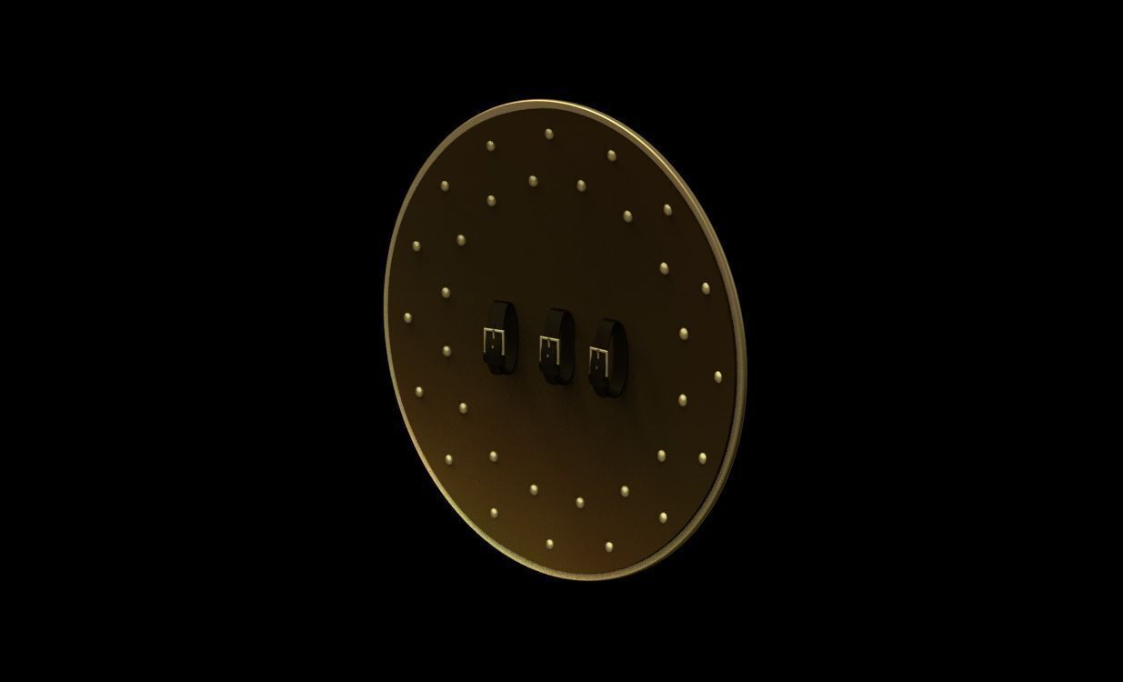 Shield of Goliath the archenemy of the house of David 3D print model_6