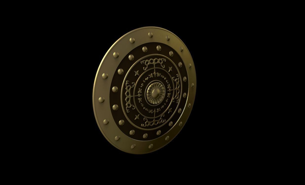 Shield of Goliath the archenemy of the house of David 3D print model_11