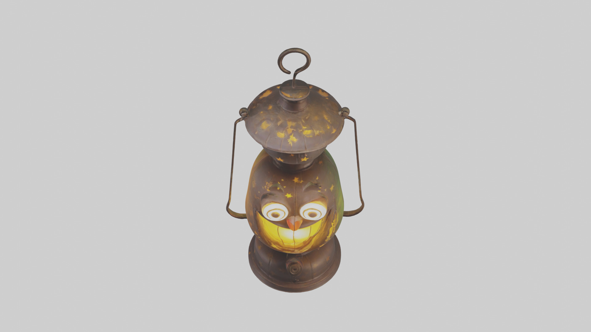Cartoon Lantern model 3D model_16