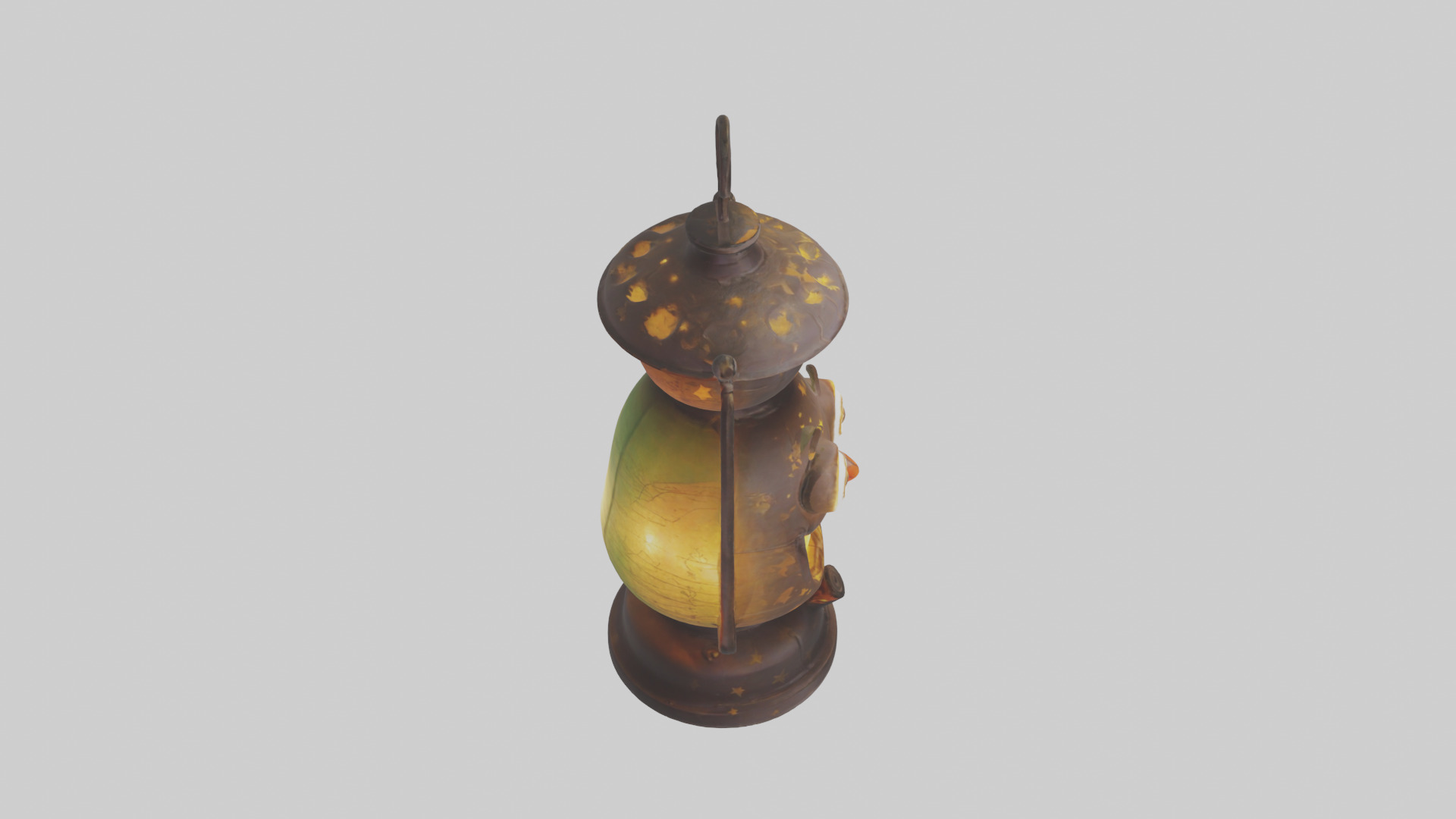 Cartoon Lantern model 3D model_18