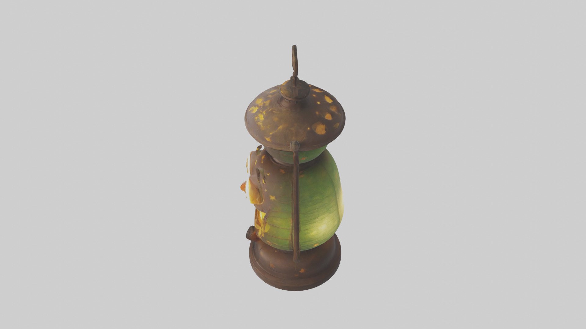 Cartoon Lantern model 3D model_17