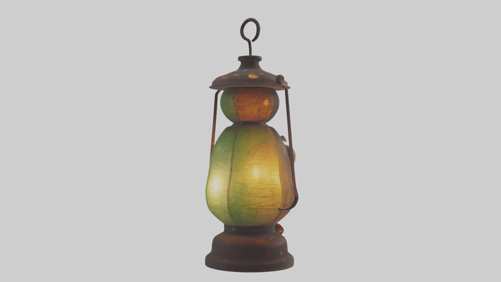 Cartoon Lantern model 3D model_2