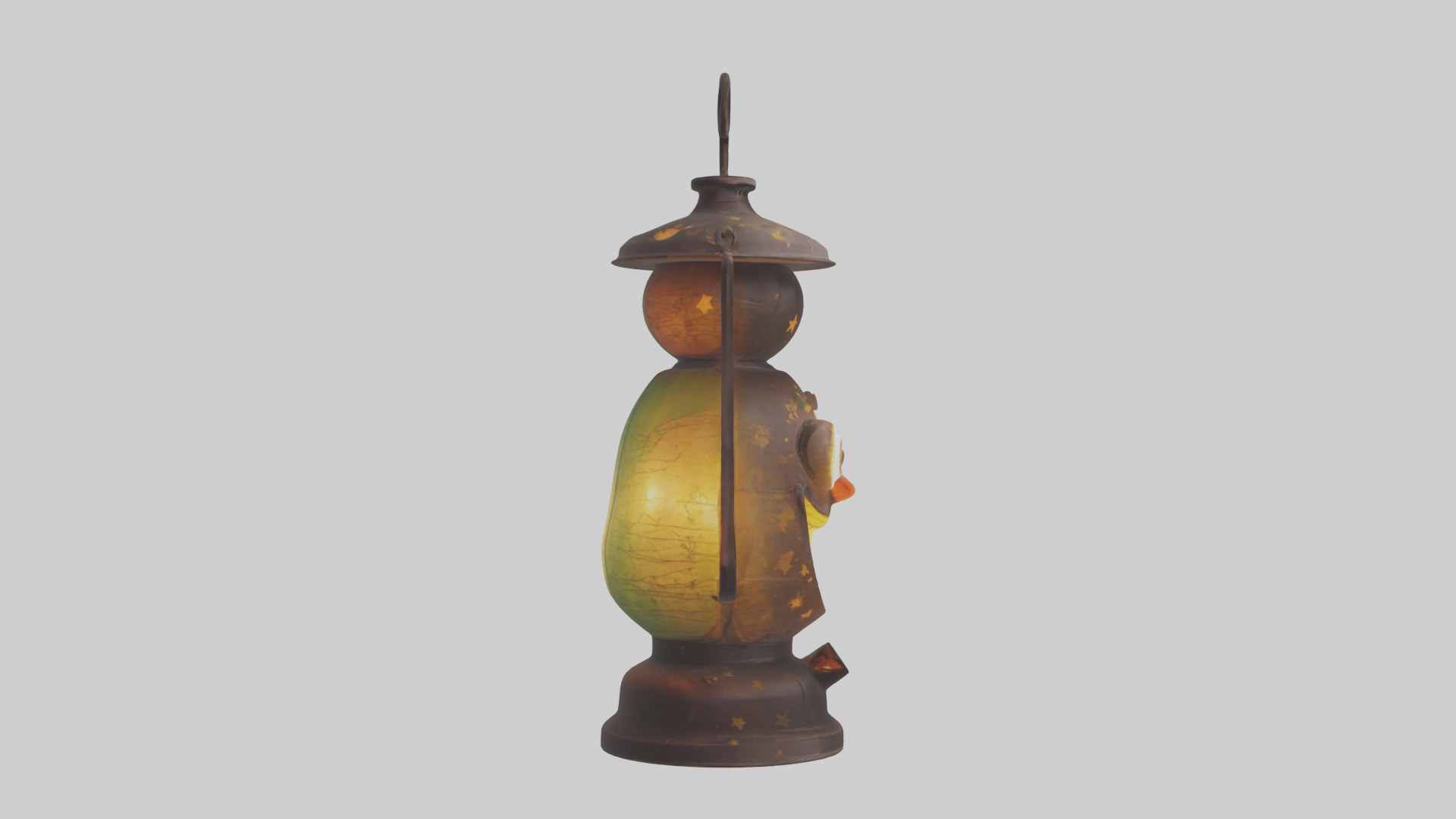 Cartoon Lantern model 3D model_13