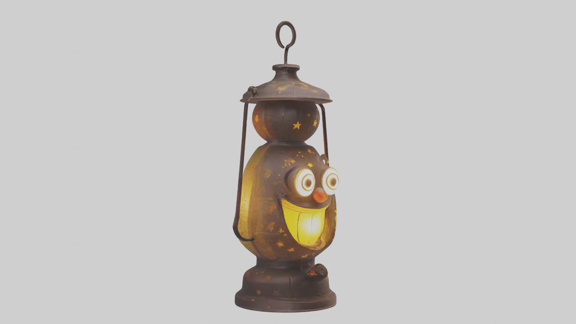 Cartoon Lantern model 3D model_7