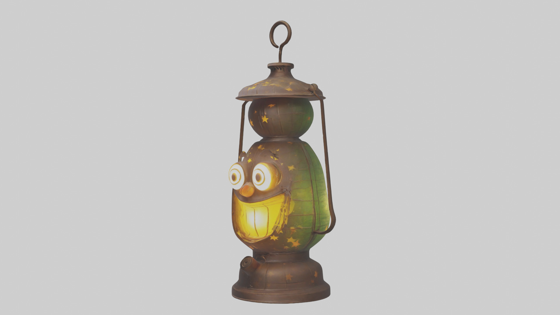 Cartoon Lantern model 3D model_8