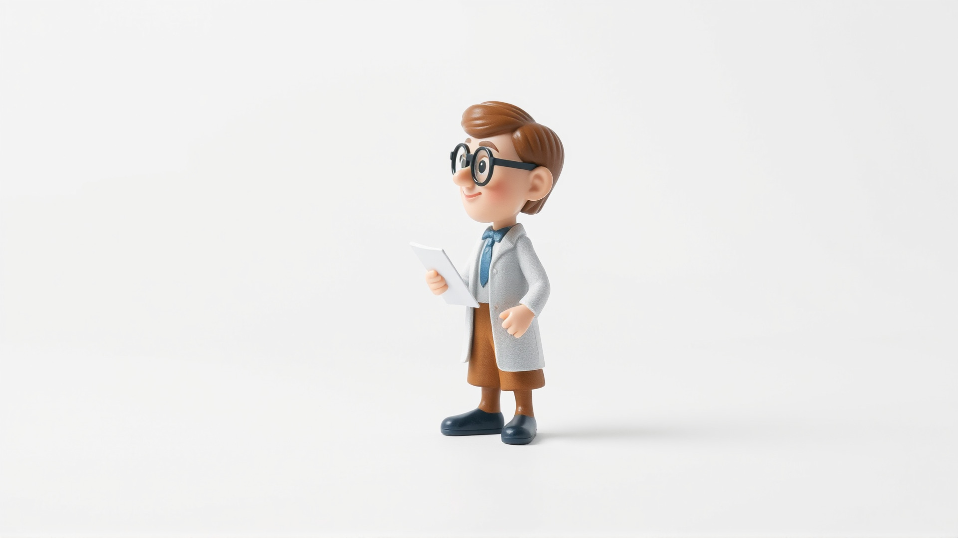Cartoon Librarian Character Figure model pack Low-poly 3D model_6