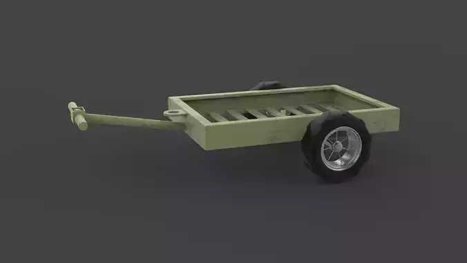 Hand Cart 3D model