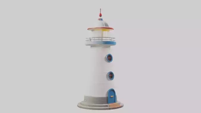 Cartoon Lighthouse model