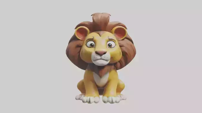 Cartoon Lion model