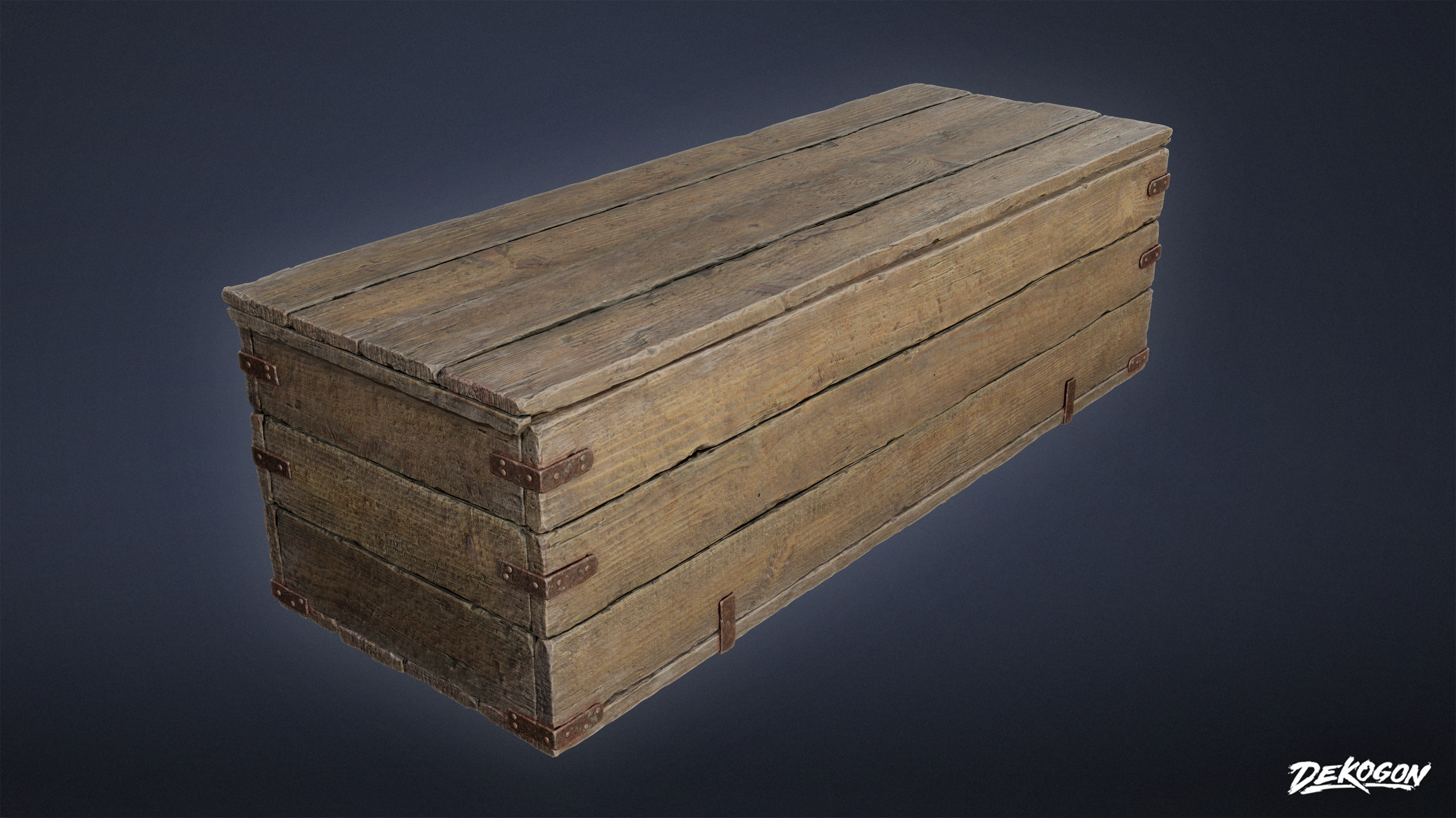PIRATES - Cannon Ball Box 01 - LOW POLY AND NANITE Low-poly 3D model_15