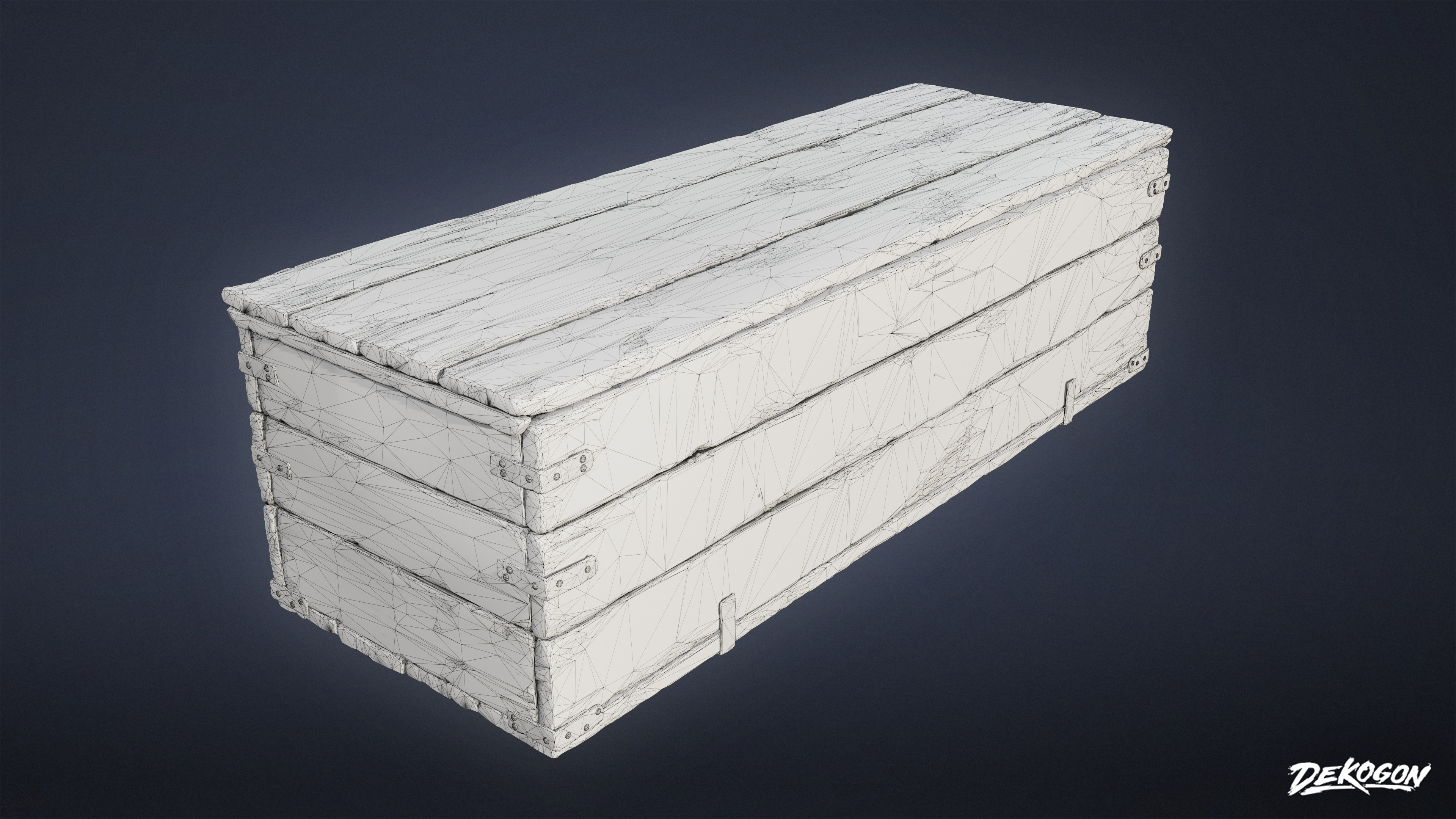 PIRATES - Cannon Ball Box 01 - LOW POLY AND NANITE Low-poly 3D model_1