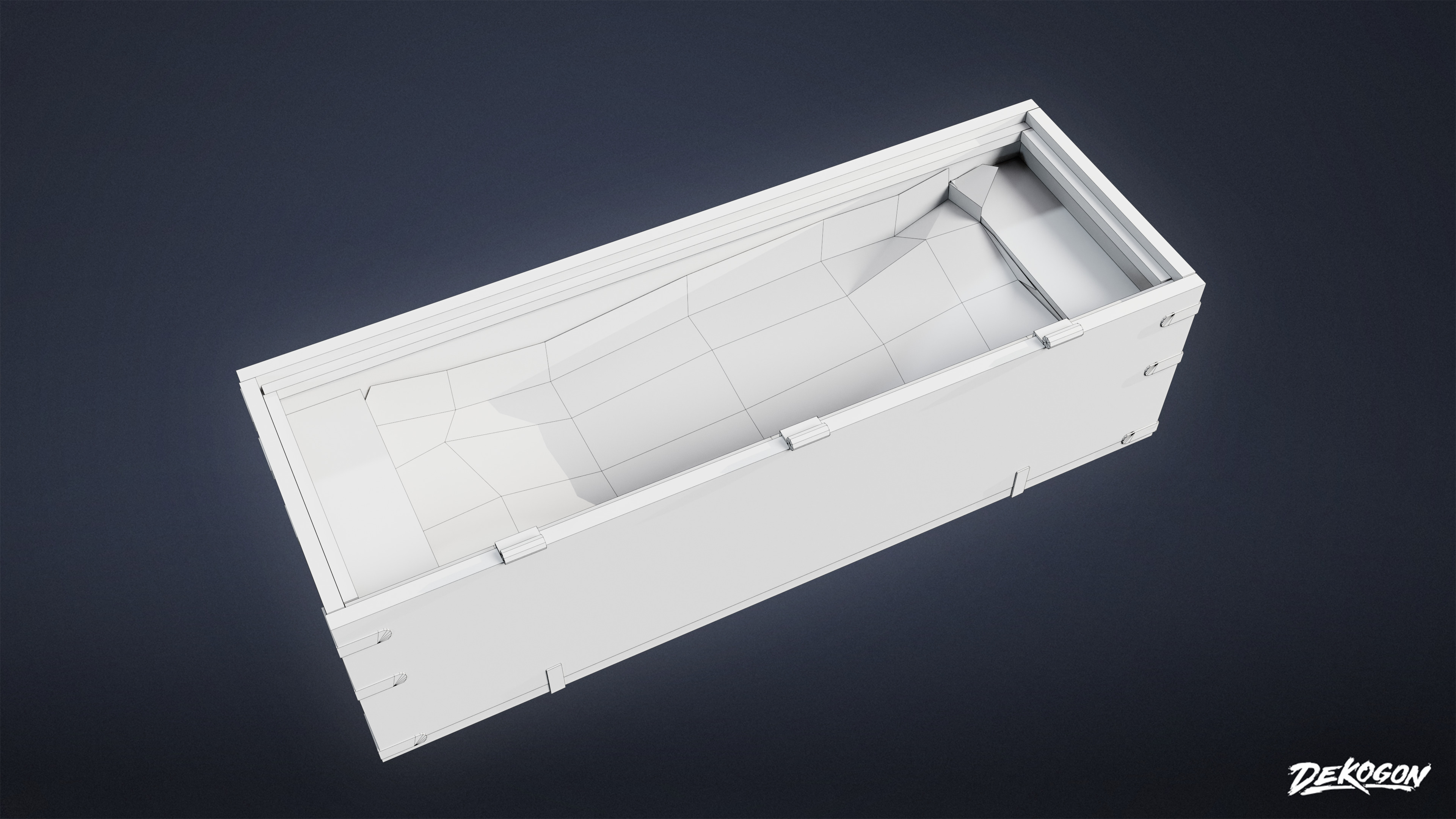 PIRATES - Cannon Ball Box 01 - LOW POLY AND NANITE Low-poly 3D model_22