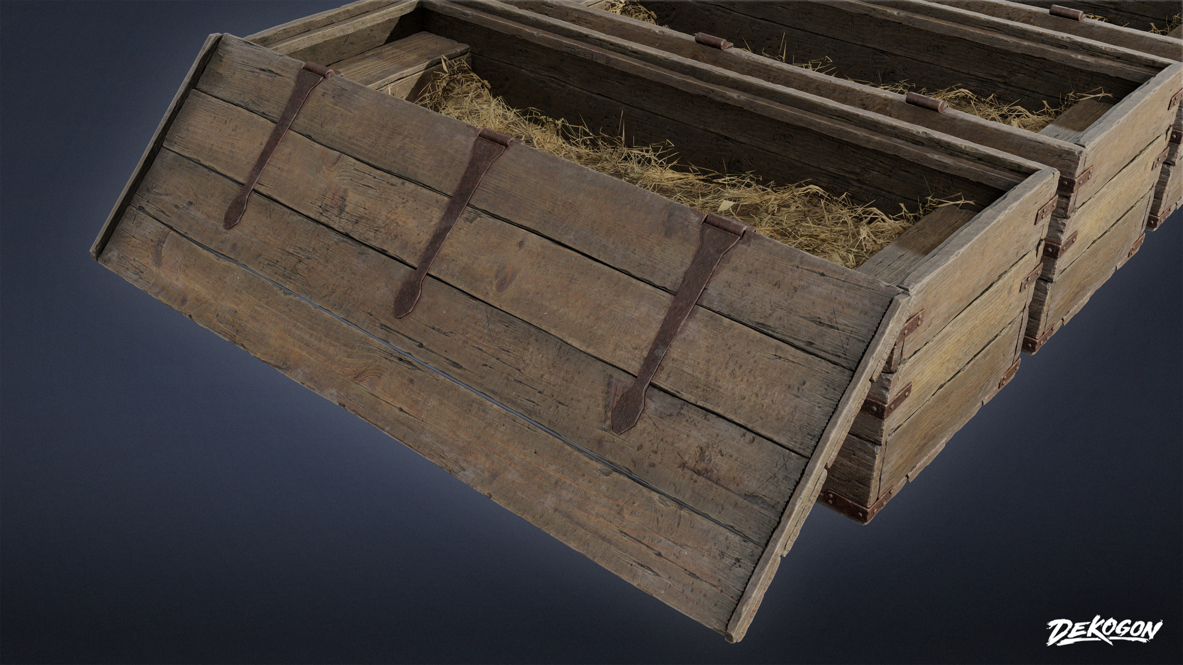 PIRATES - Cannon Ball Box 01 - LOW POLY AND NANITE Low-poly 3D model_11
