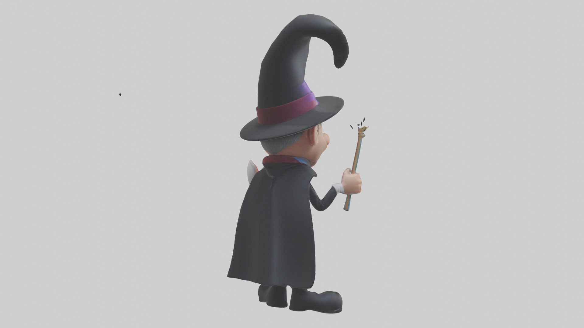 Cartoon Magician model 3D model_2