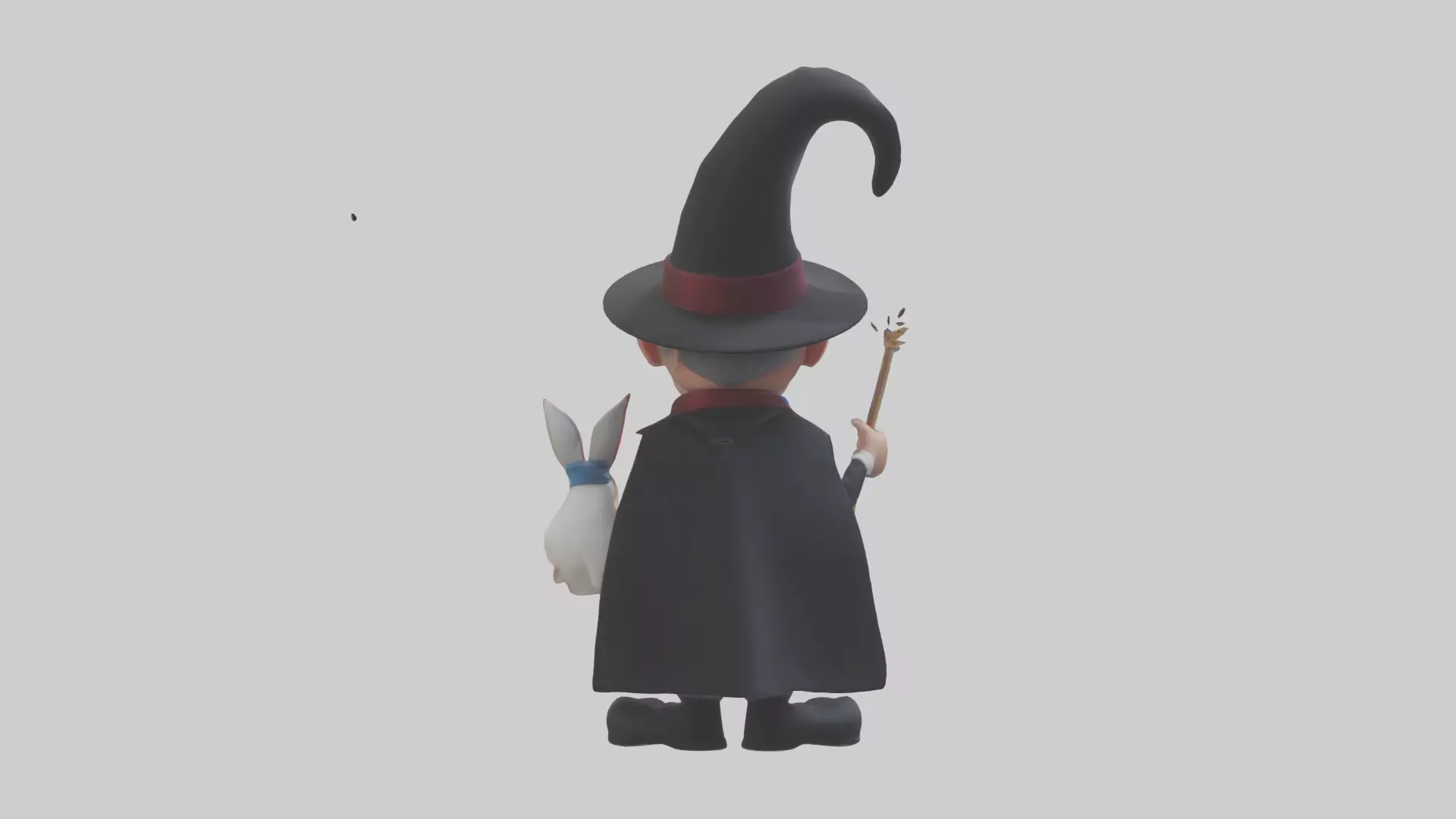 Cartoon Magician model 3D model_0