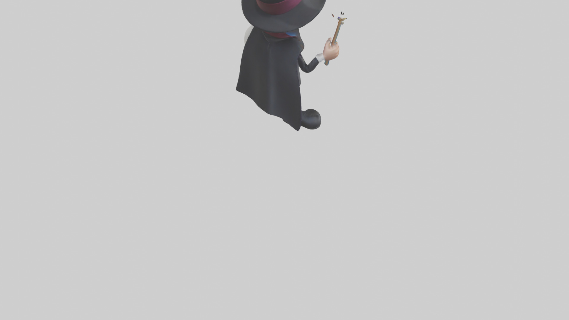 Cartoon Magician model 3D model_4