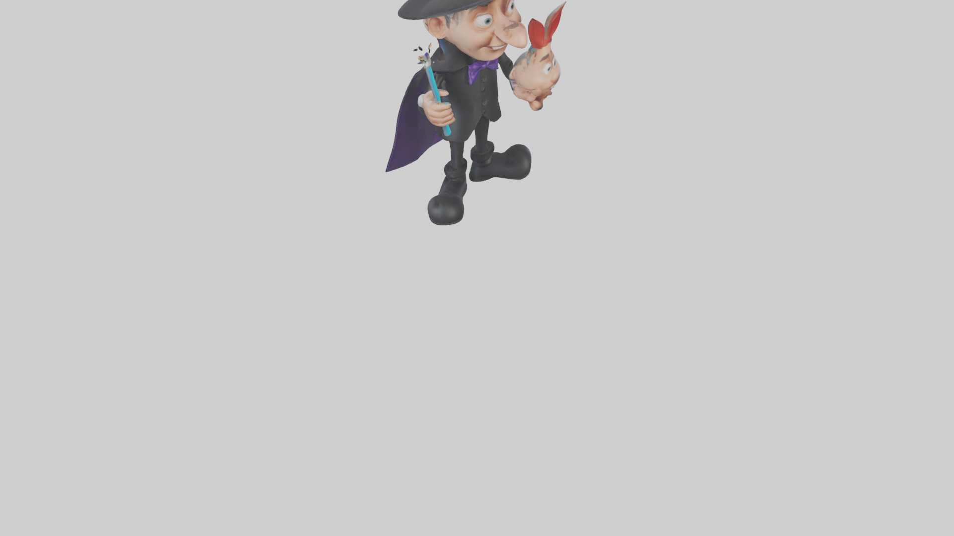 Cartoon Magician model 3D model_6