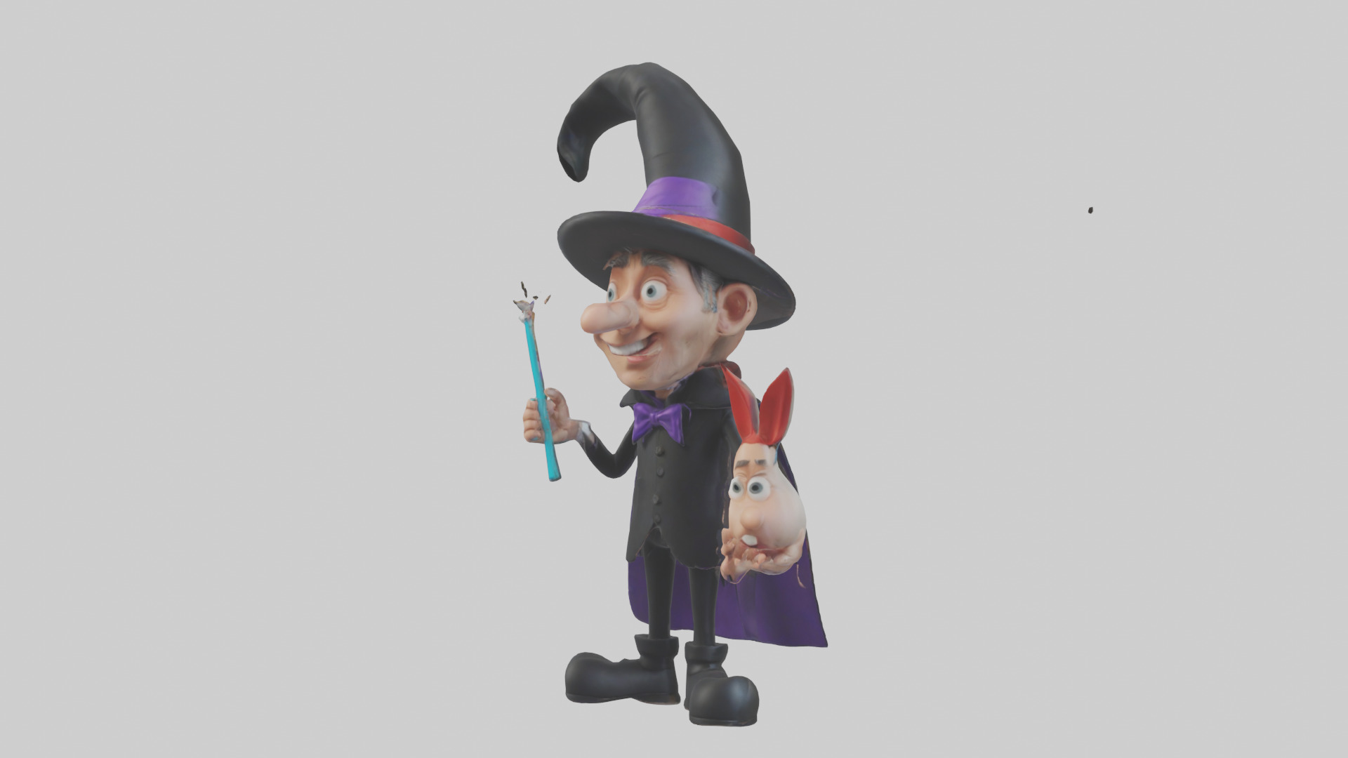 Cartoon Magician model 3D model_8