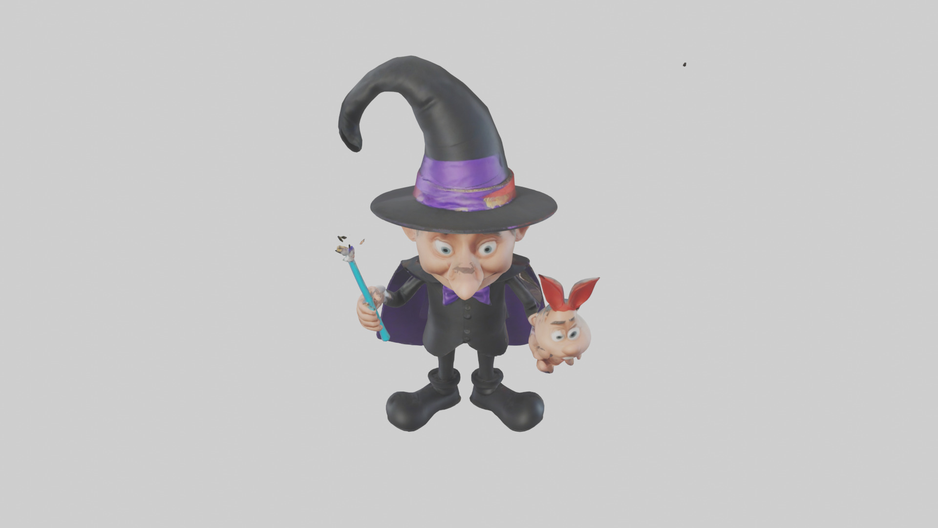 Cartoon Magician model 3D model_16