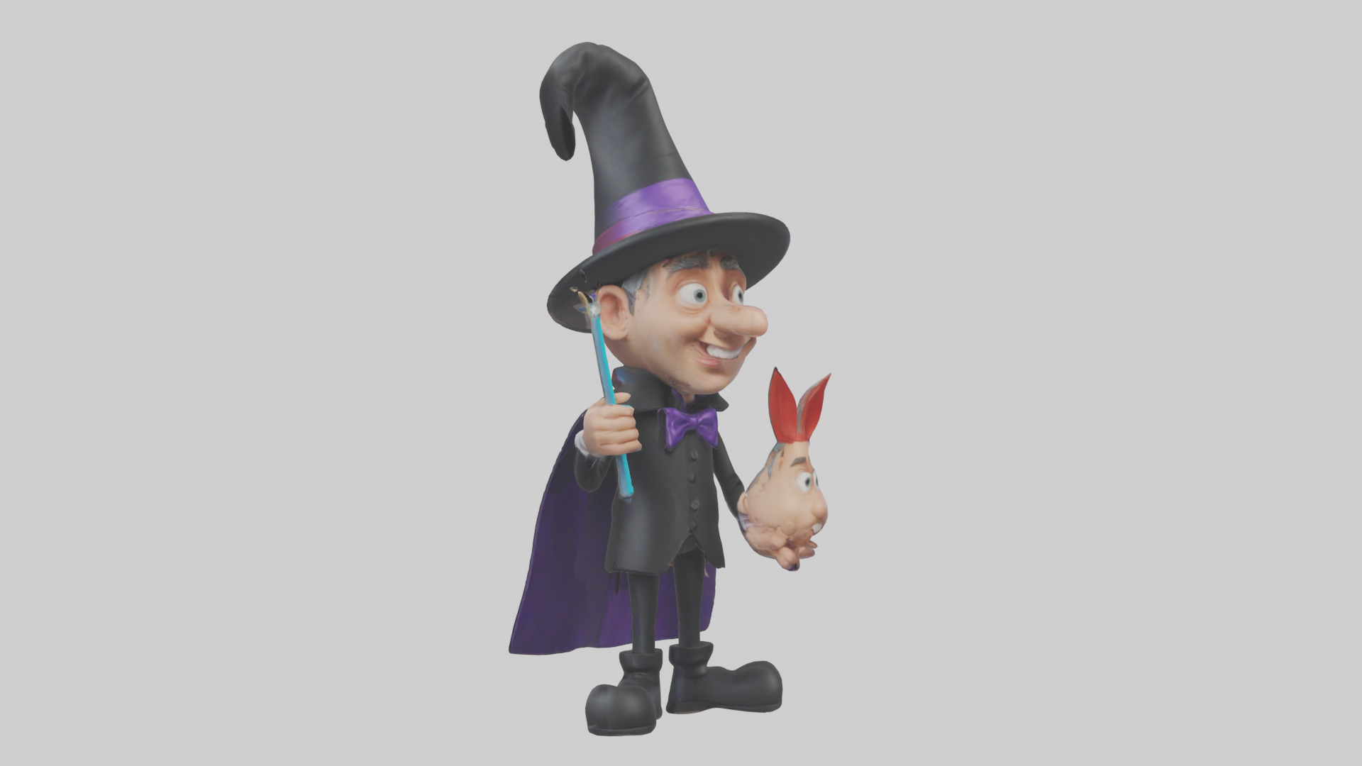 Cartoon Magician model 3D model_7