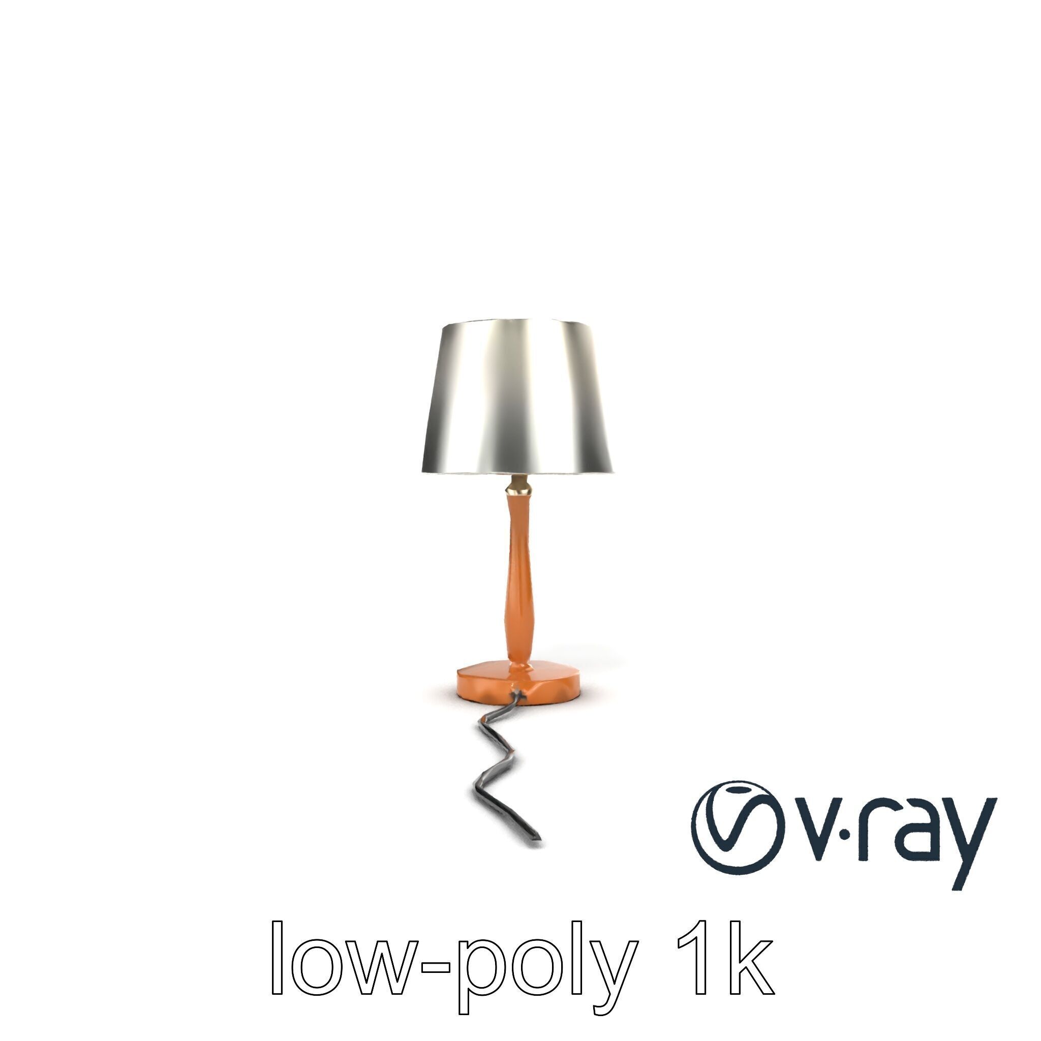 Stylish Table Lamp with Shade model pack Low-poly 3D model_18