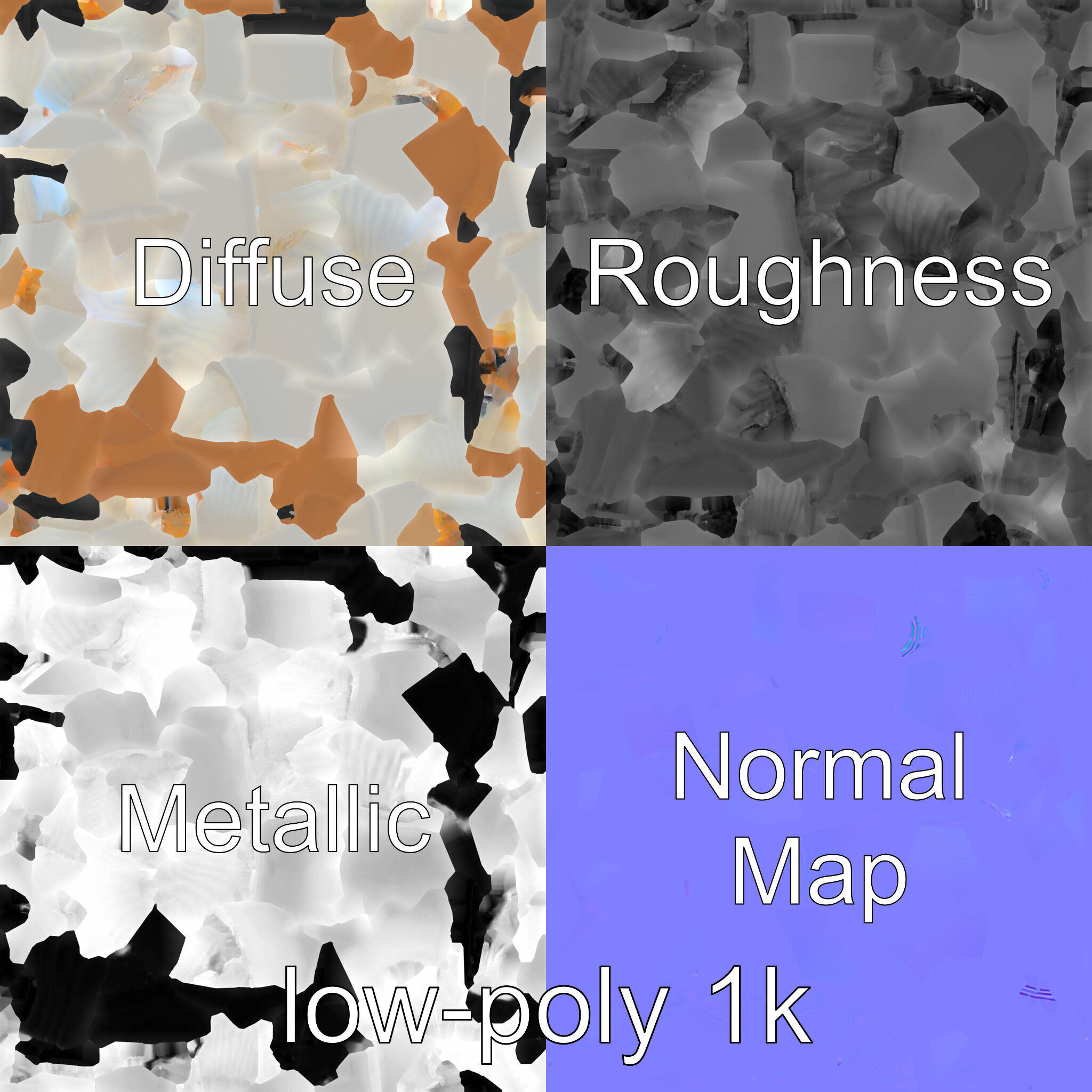 Stylish Table Lamp with Shade model pack Low-poly 3D model_7