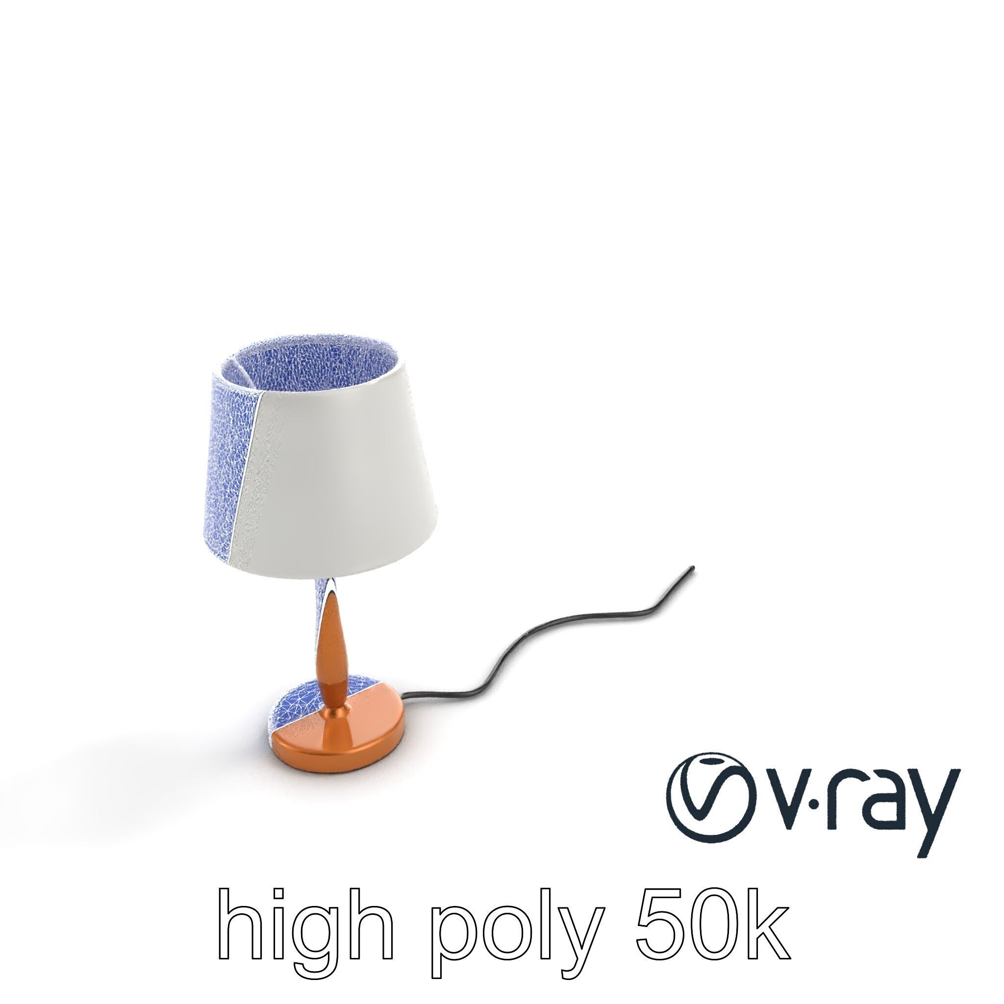 Stylish Table Lamp with Shade model pack Low-poly 3D model_23