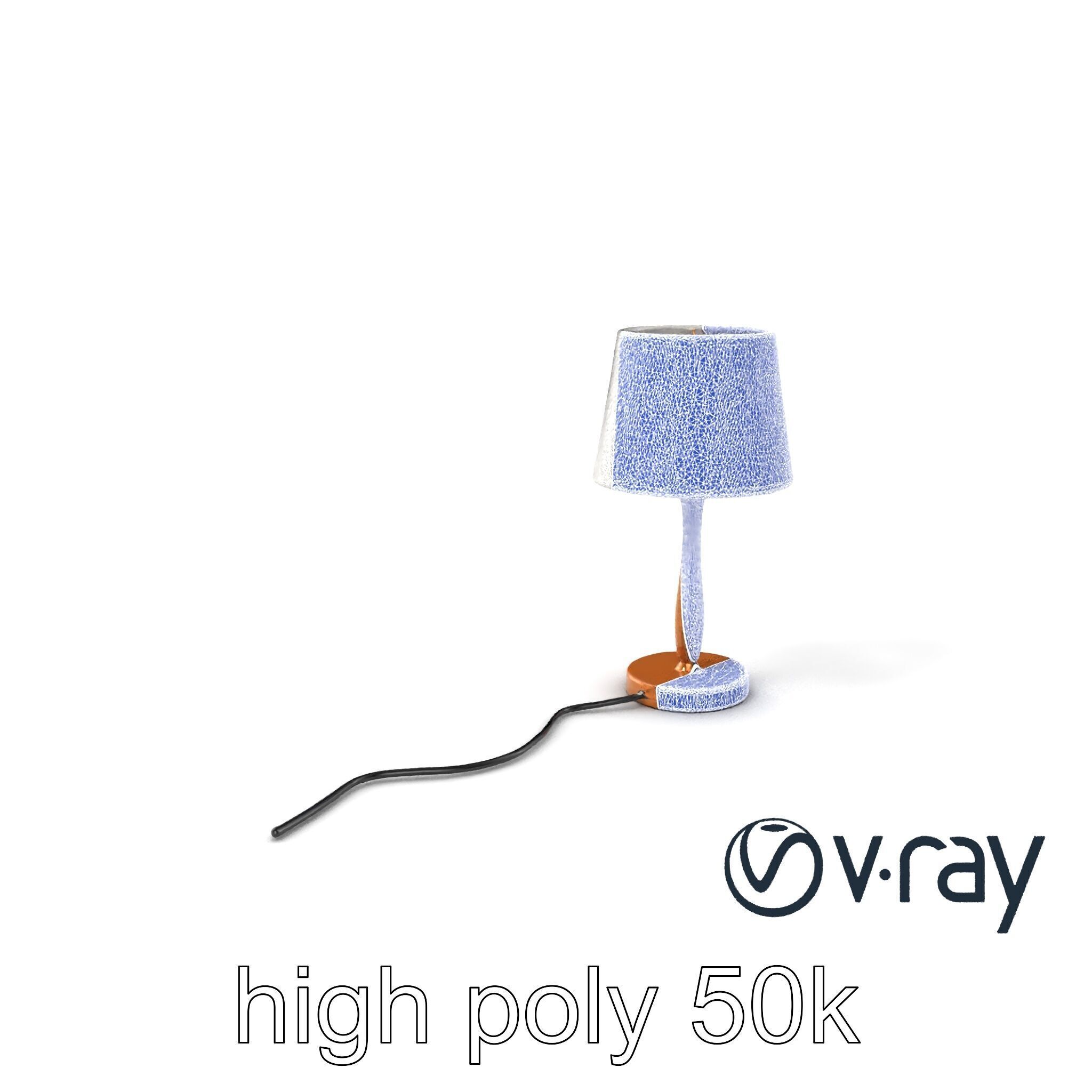 Stylish Table Lamp with Shade model pack Low-poly 3D model_31