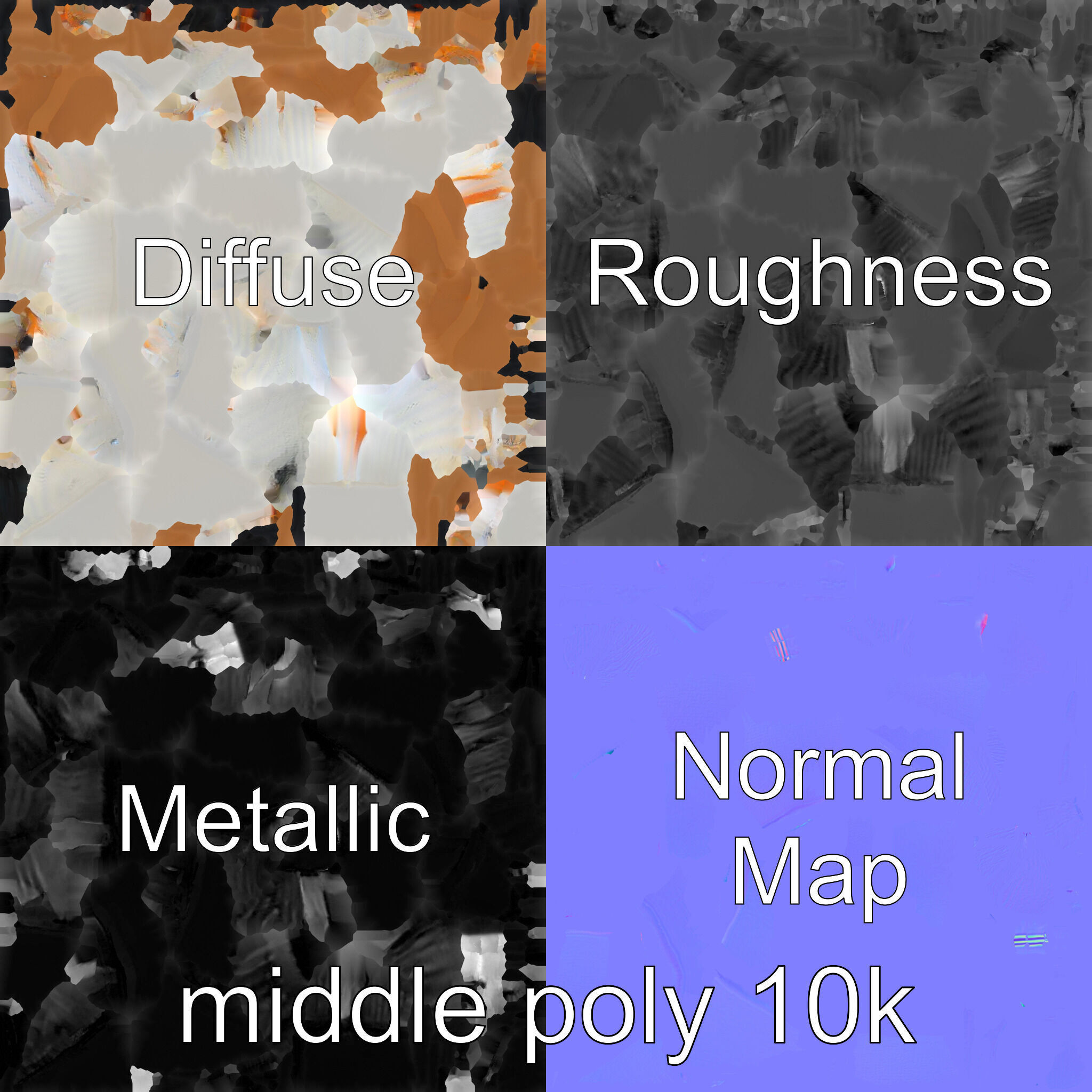 Stylish Table Lamp with Shade model pack Low-poly 3D model_4