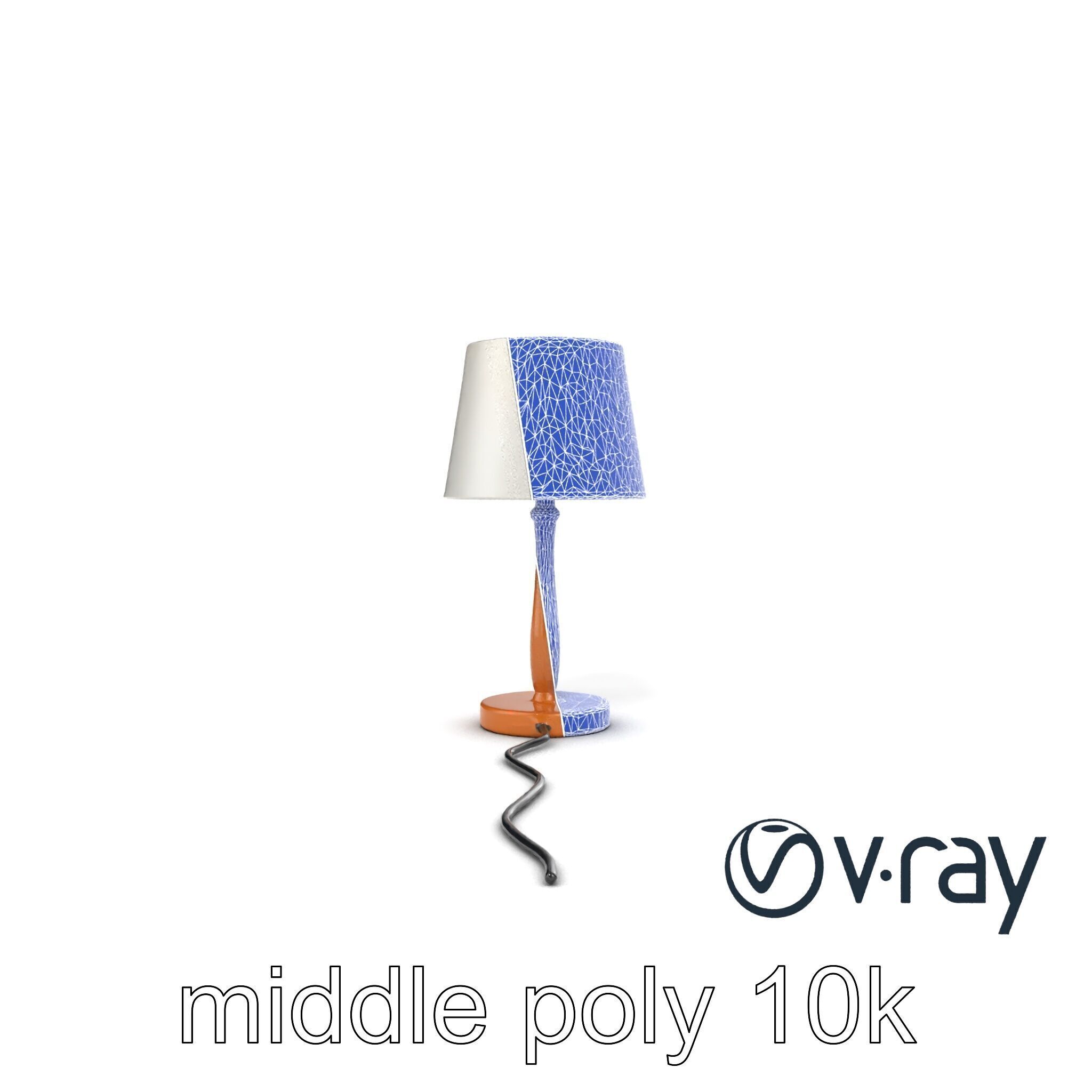 Stylish Table Lamp with Shade model pack Low-poly 3D model_24