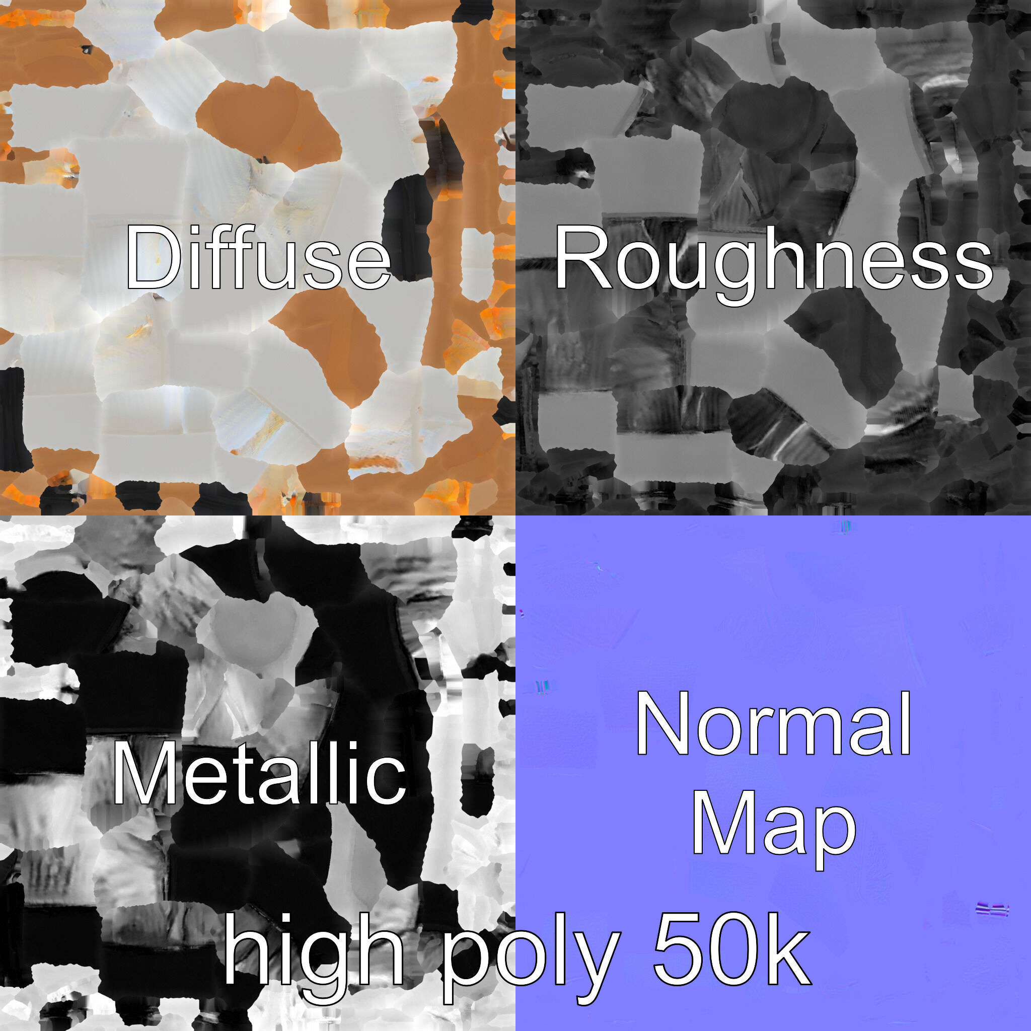 Stylish Table Lamp with Shade model pack Low-poly 3D model_5