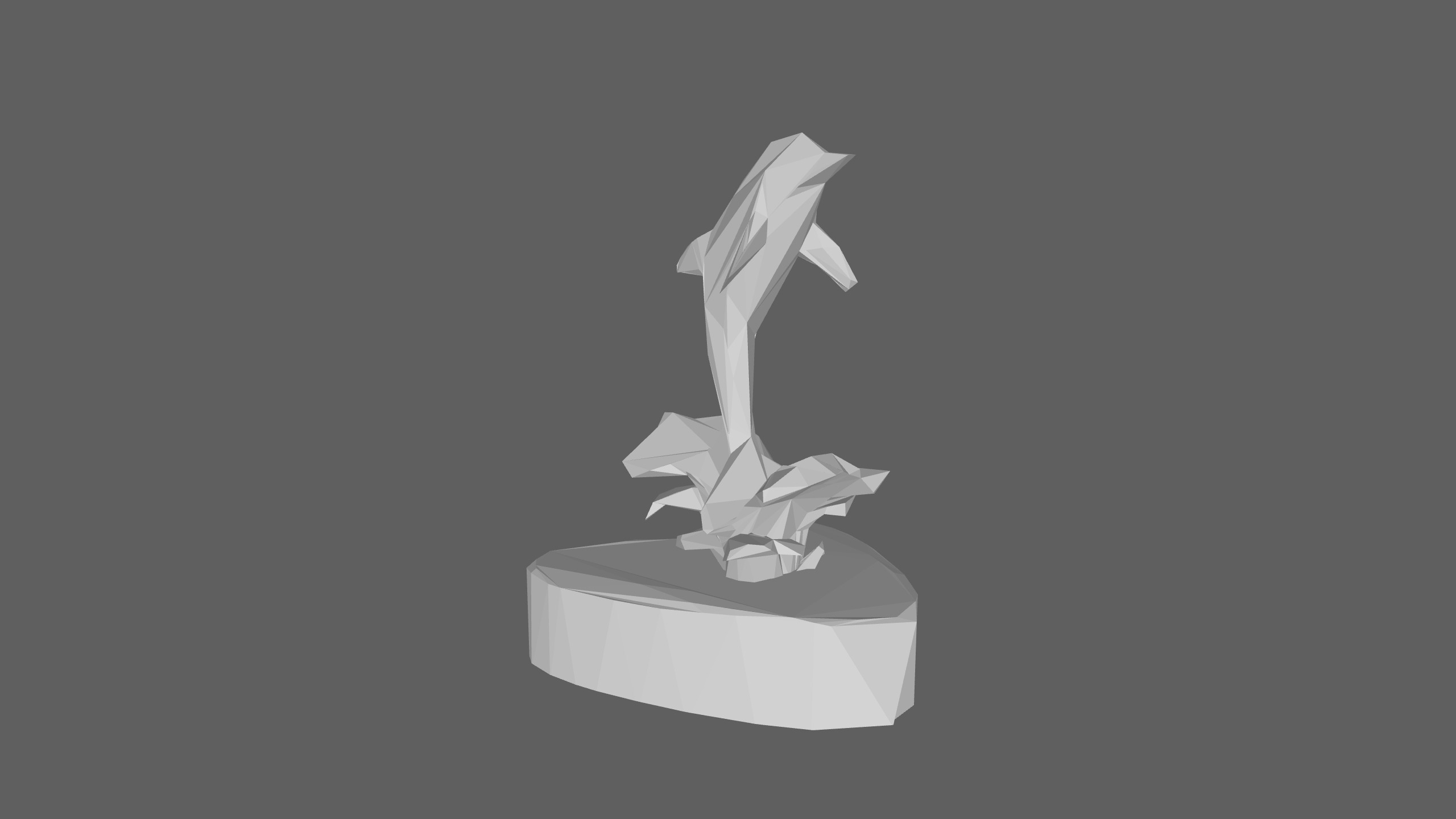 Dolphin Low Poly Low-poly 3D model_7