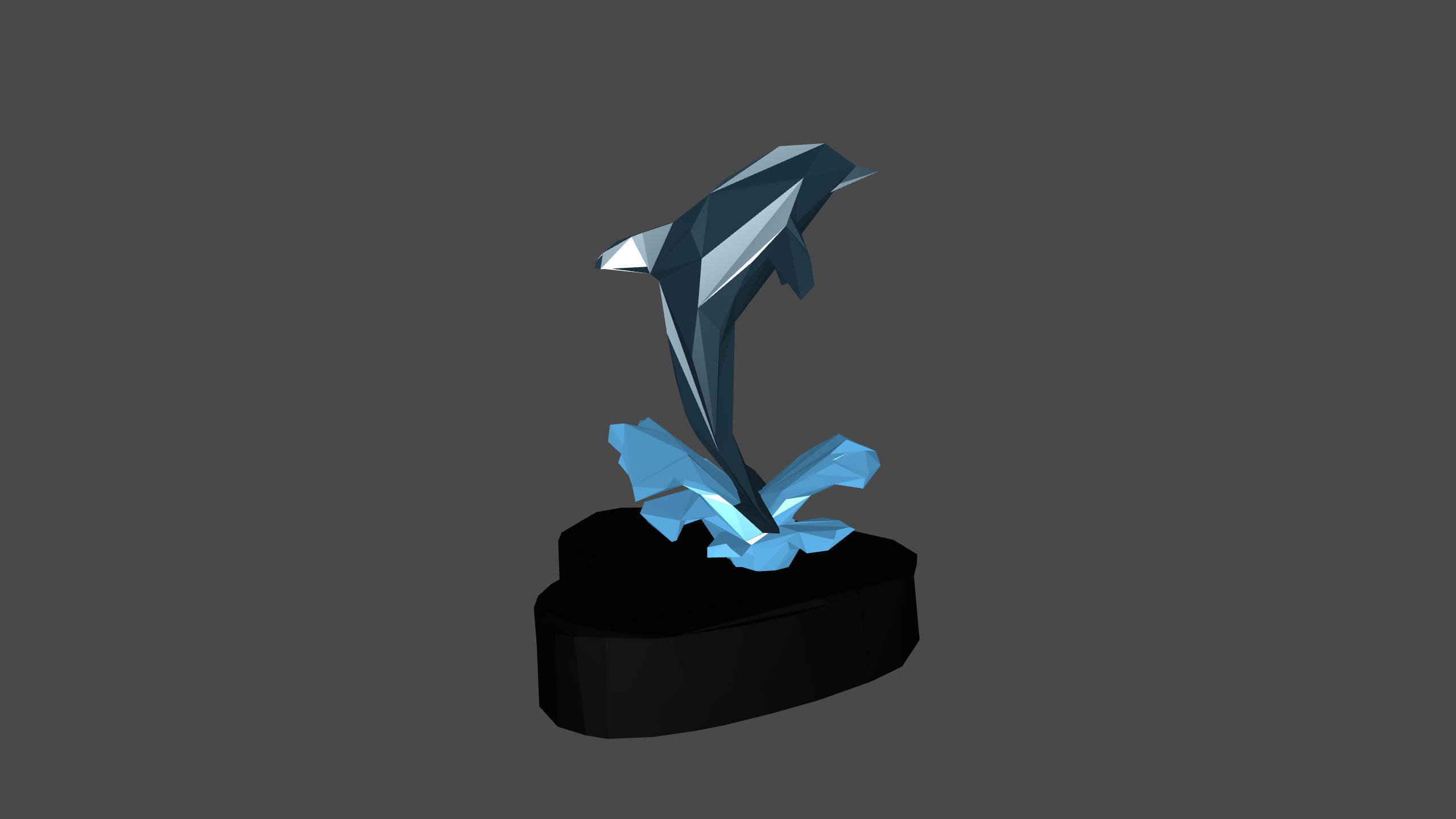 Dolphin Low Poly Low-poly 3D model_11