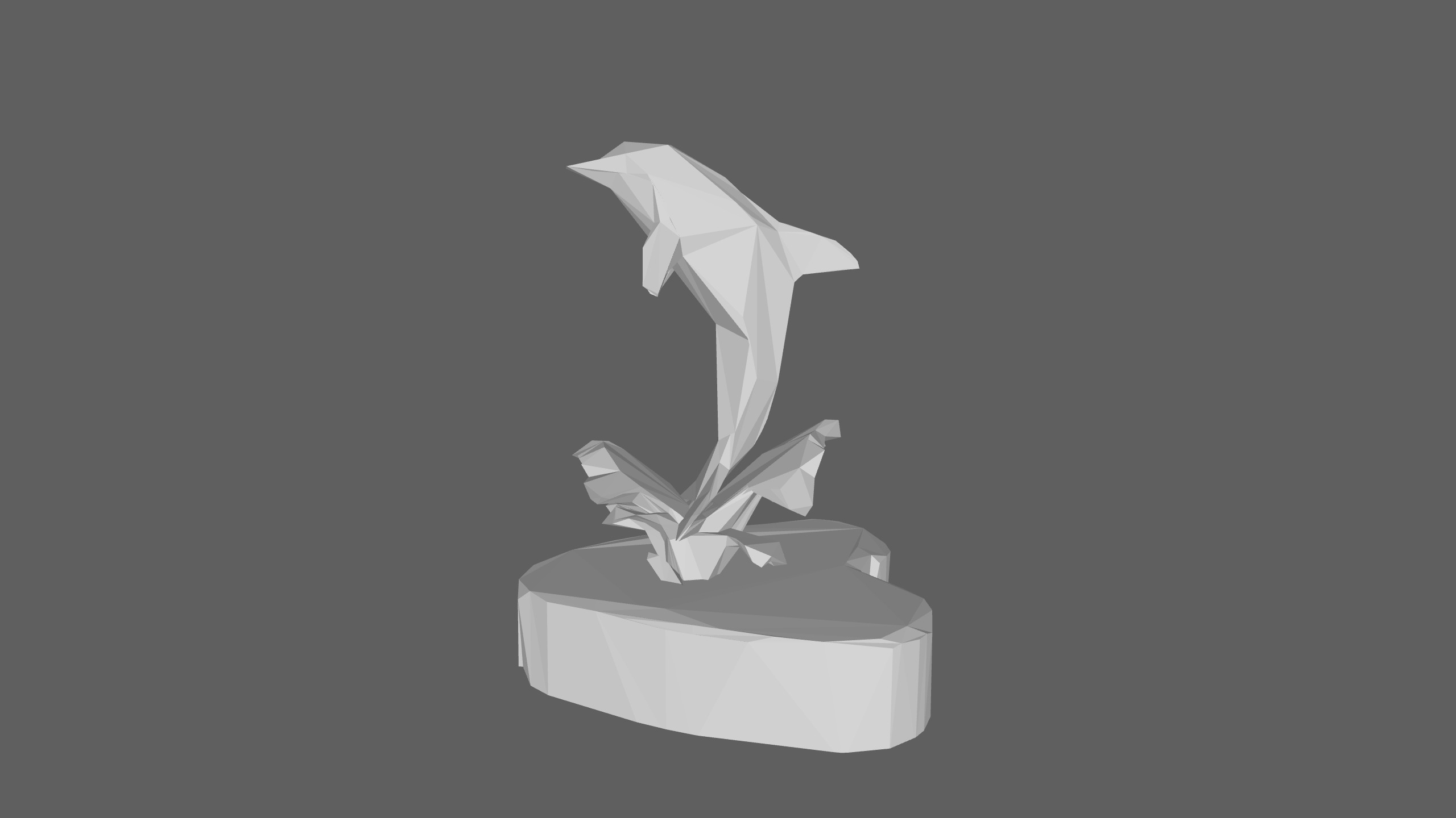 Dolphin Low Poly Low-poly 3D model_2