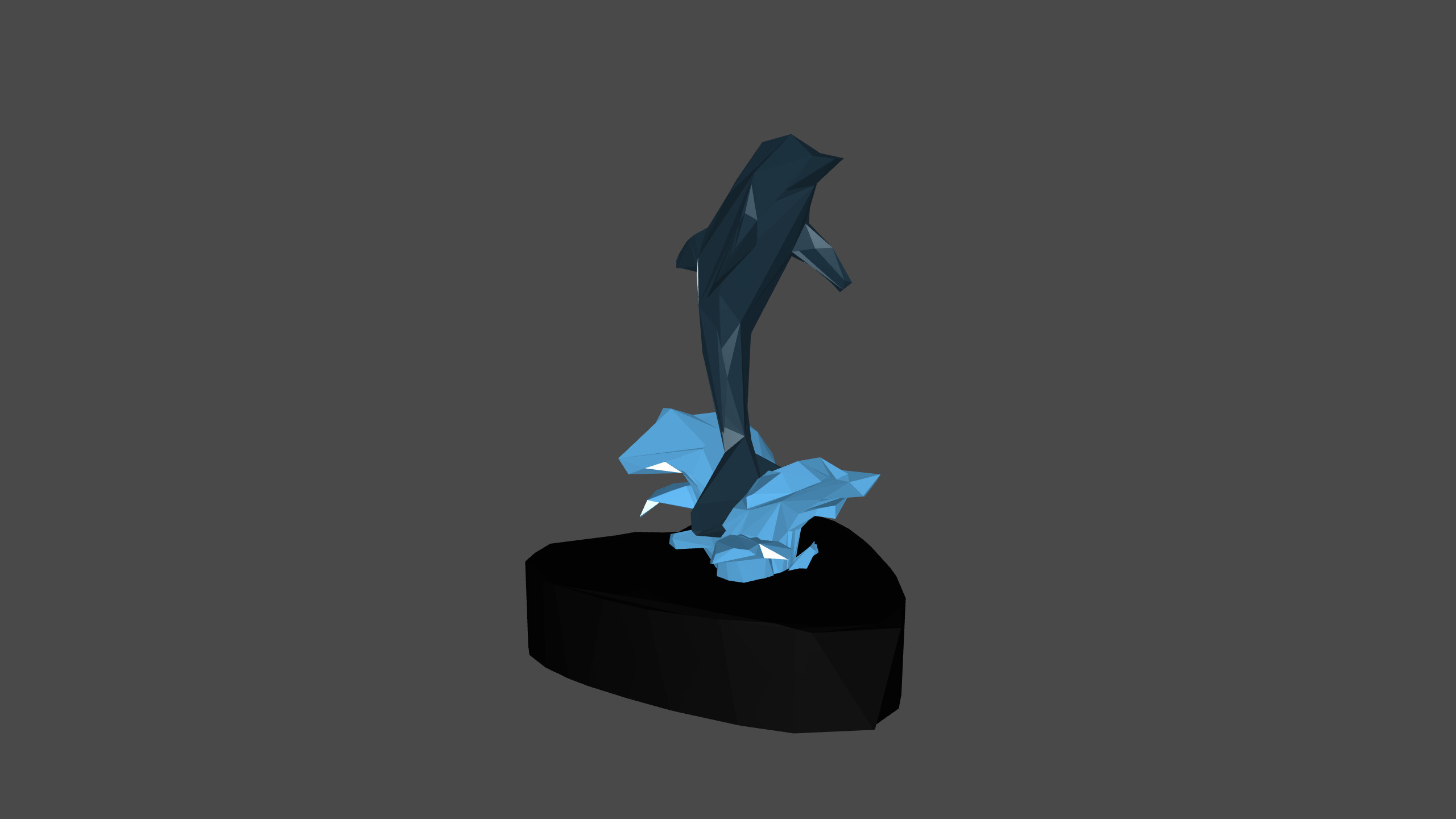 Dolphin Low Poly Low-poly 3D model_10