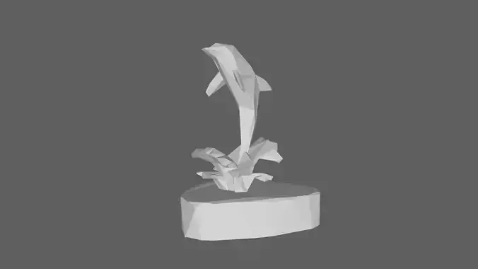 Dolphin Low Poly Low-poly 3D model