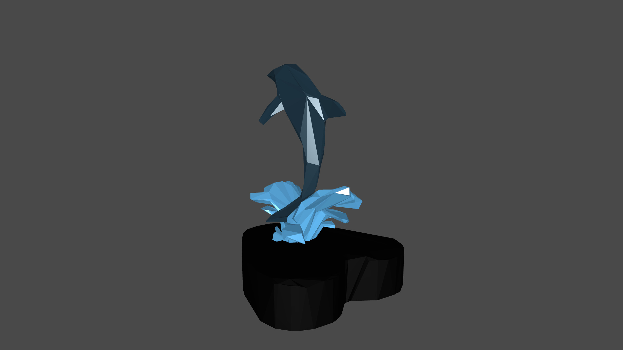 Dolphin Low Poly Low-poly 3D model_14