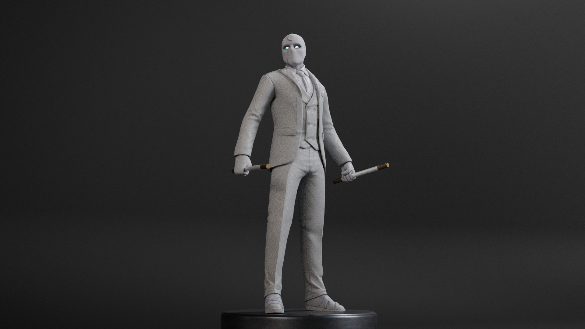 Mr Knight Low-poly 3D model_17