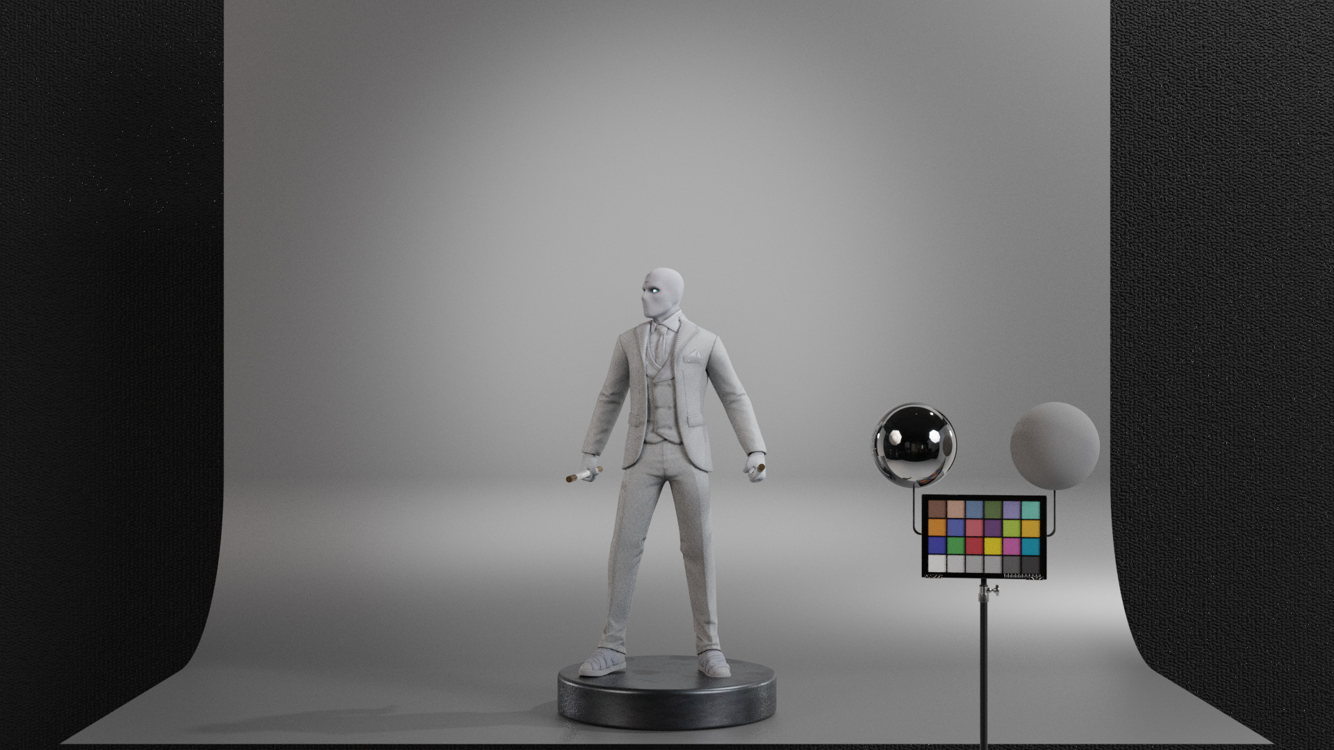 Mr Knight Low-poly 3D model_16