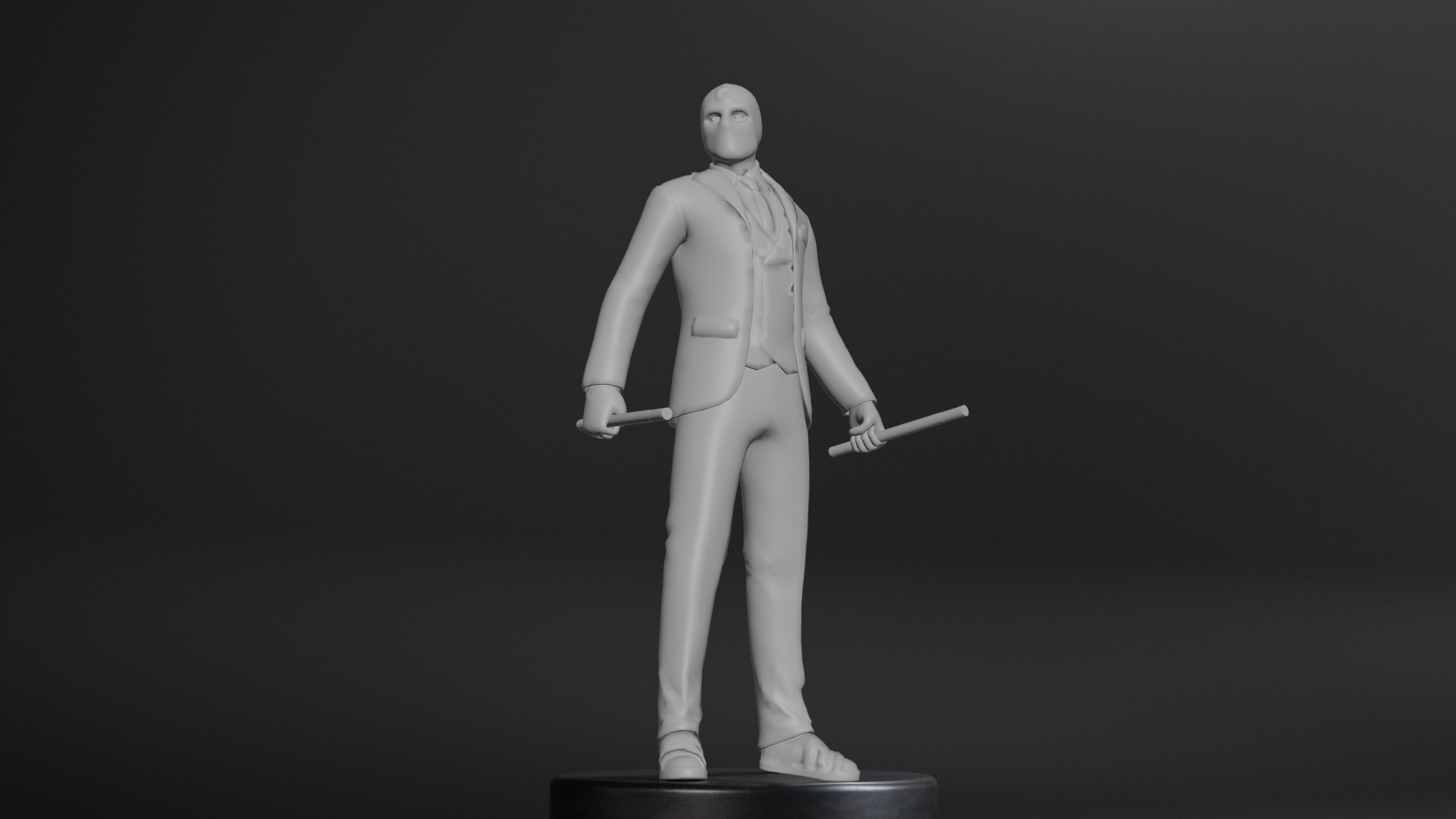 Mr Knight Low-poly 3D model_18