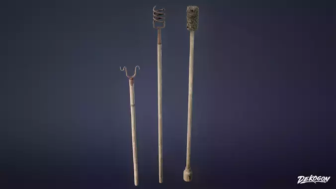 PIRATES - Cannon Tools 01 - LOW POLY AND NANITE