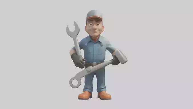 Cartoon Mechanic model