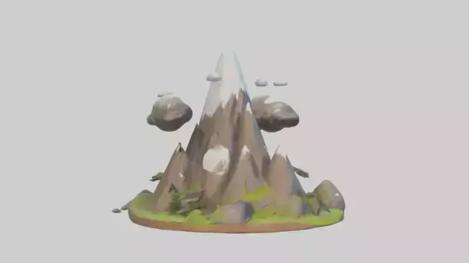 Cartoon Mountain model