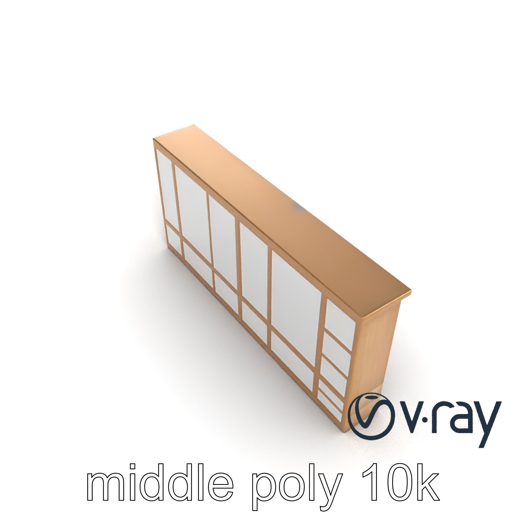 Spacious Built-In Wardrobe Interior model pack Low-poly 3D model_36