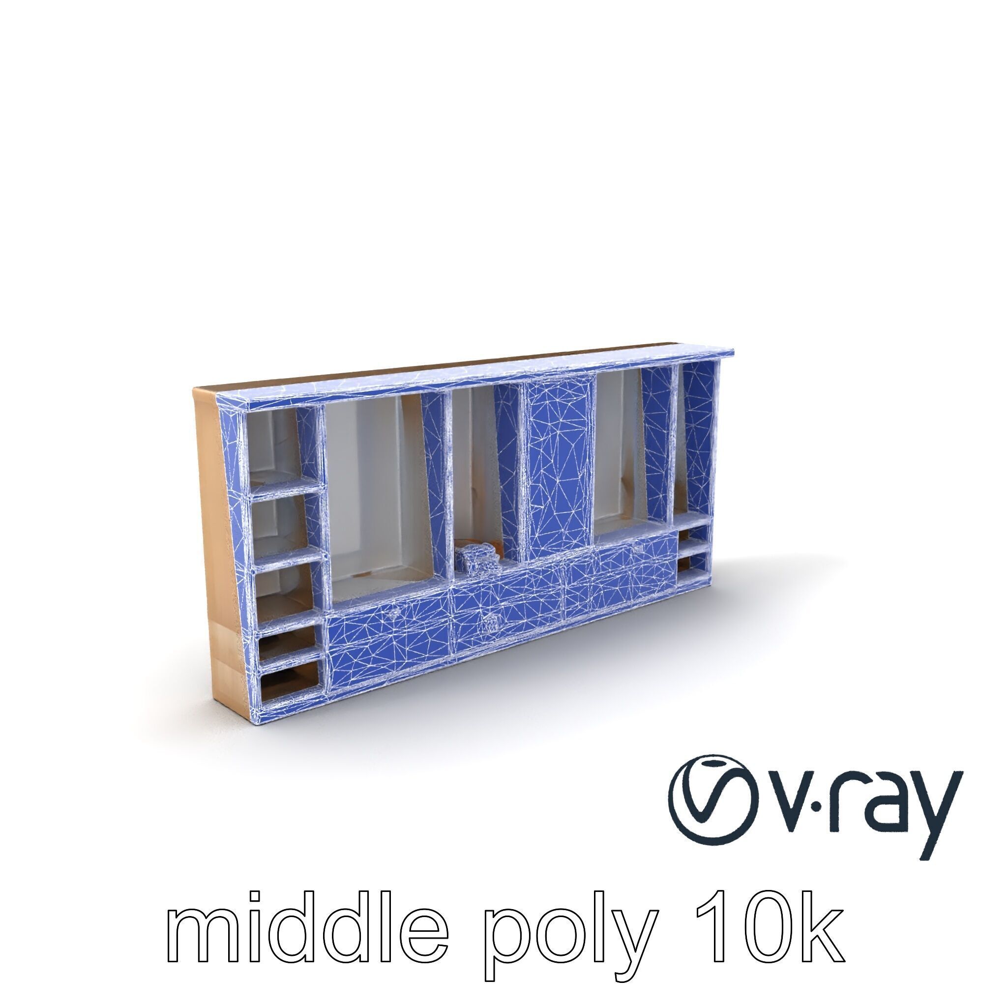 Spacious Built-In Wardrobe Interior model pack Low-poly 3D model_29