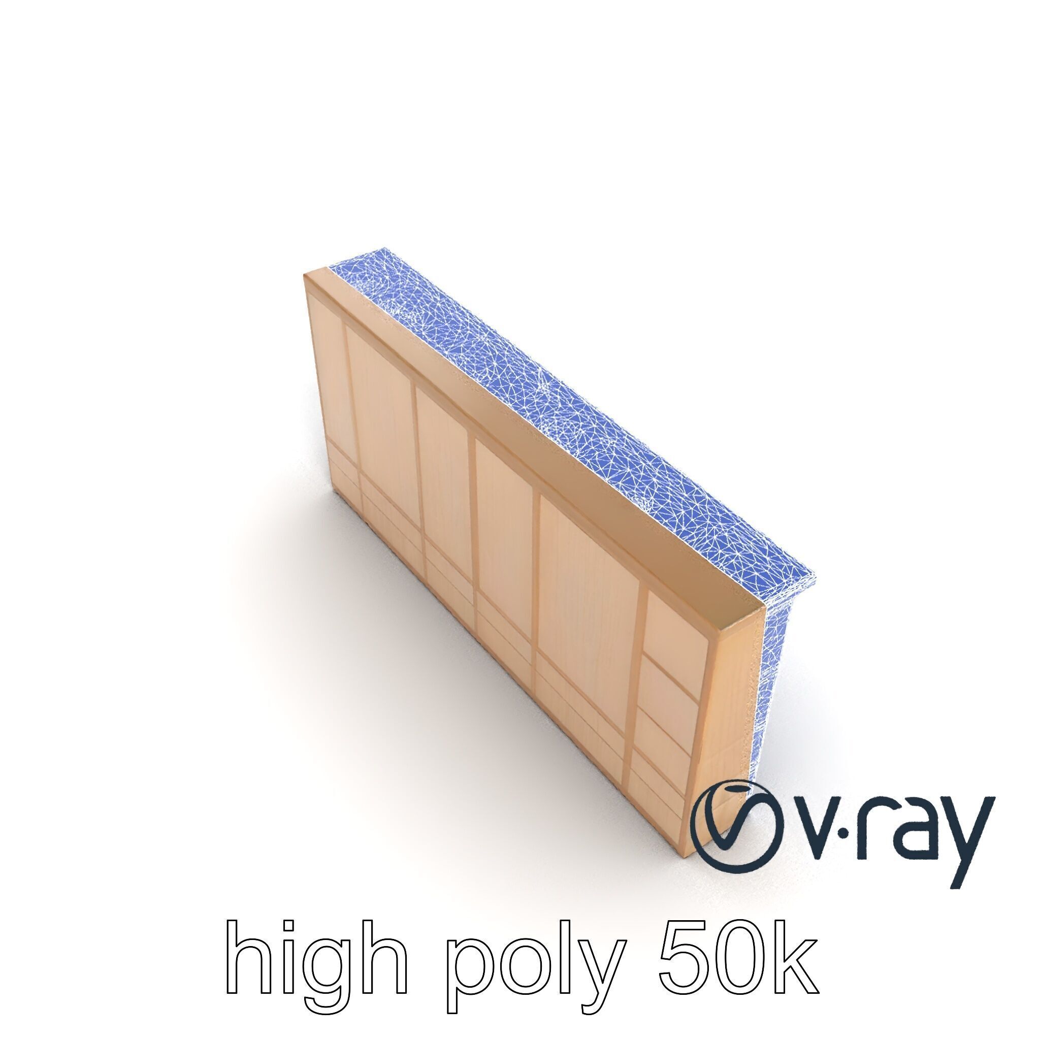 Spacious Built-In Wardrobe Interior model pack Low-poly 3D model_24