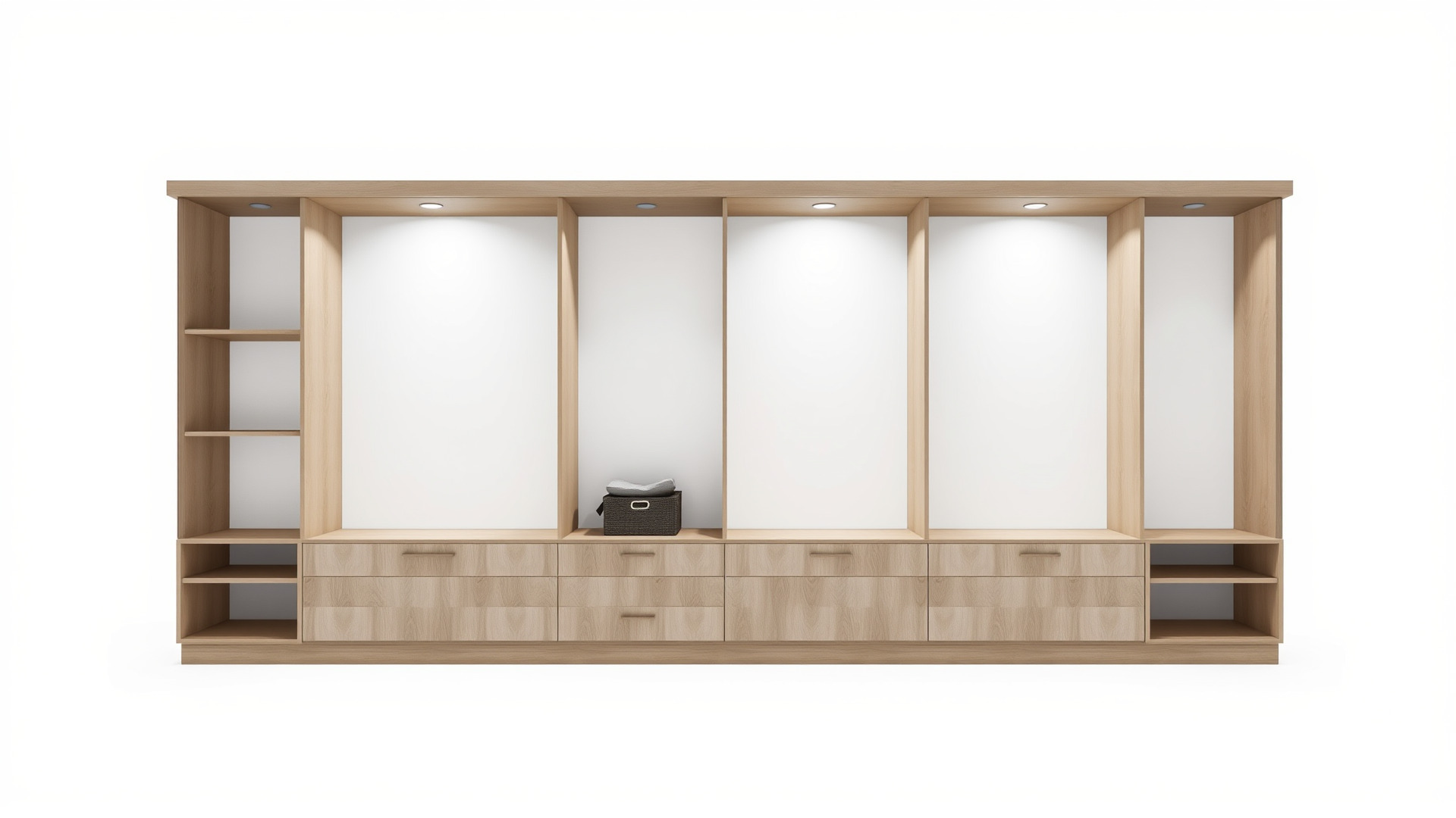 Spacious Built-In Wardrobe Interior model pack Low-poly 3D model_6